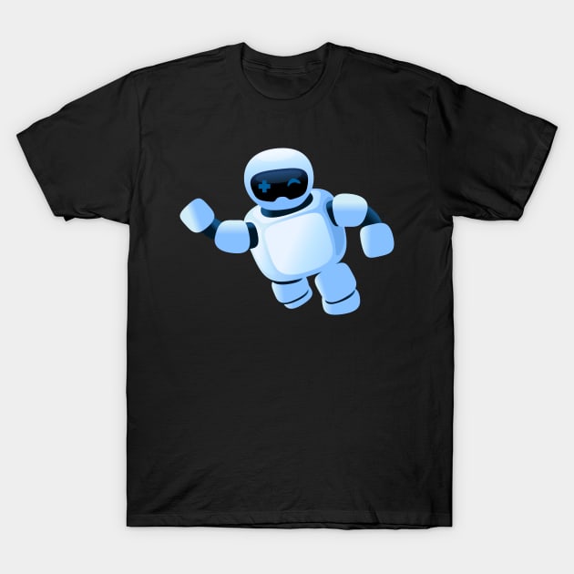 Robot in the sky T-Shirt by Pushloop